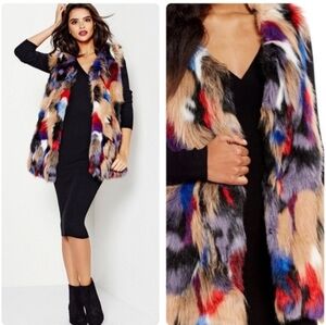Gianni Binni Multi Color Fur Vest
